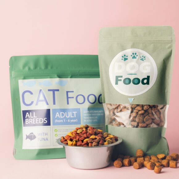 Pet food packaging